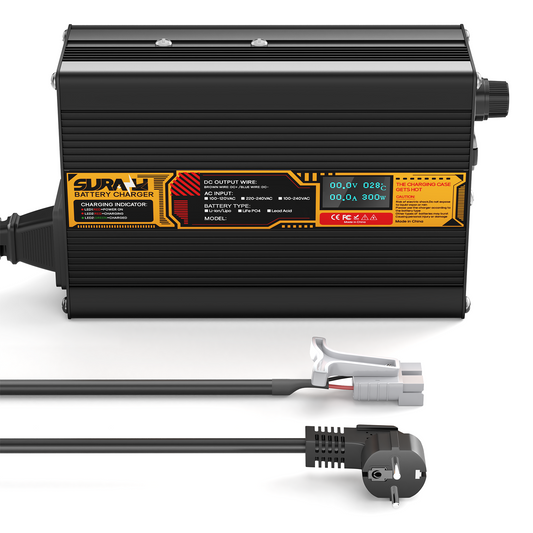 Suraziki Lithium 84V 3.5A Battery Charger for 74V 72V Lithium-ion polymer batteries, LED Display, Full Protection，Aluminum alloy shell