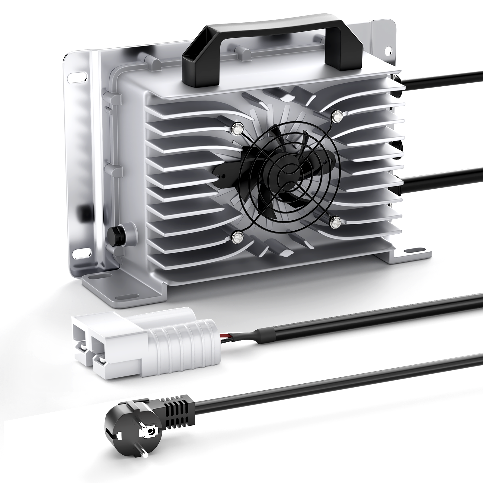 Suraziki 24 V 50 A Blei-Säure-Batterieladegerät, IP65 wasserdicht, Schnellladegerät für AGM-Gel-Blei-Säure-Batterie, Golfwagen-Batterie
