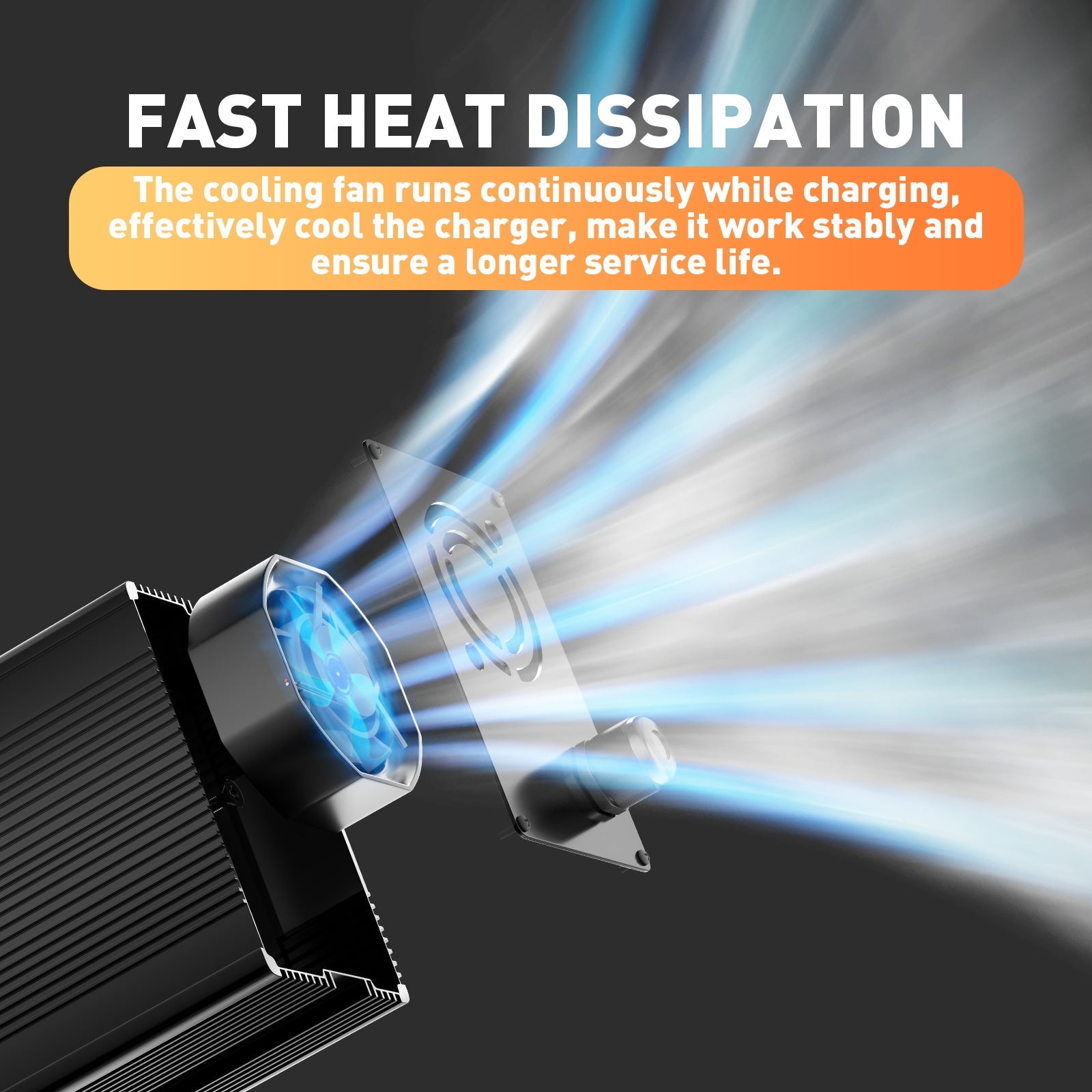 12V 20A LiFePO4 Battery Charger, Charging Voltage 14.6V , 0V BMS Activate, with Anderson 50A Quick charging connector
